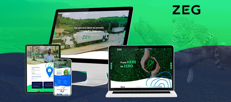 Imagem do Case feito pela Agência Bee Creative para Case ZEG – Site