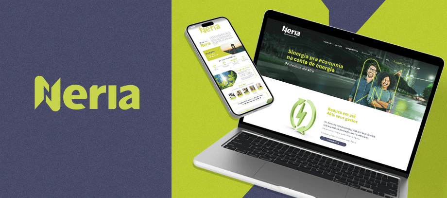 Imagem do Case feito pela Agência Bee Creative para Case Neria – Site